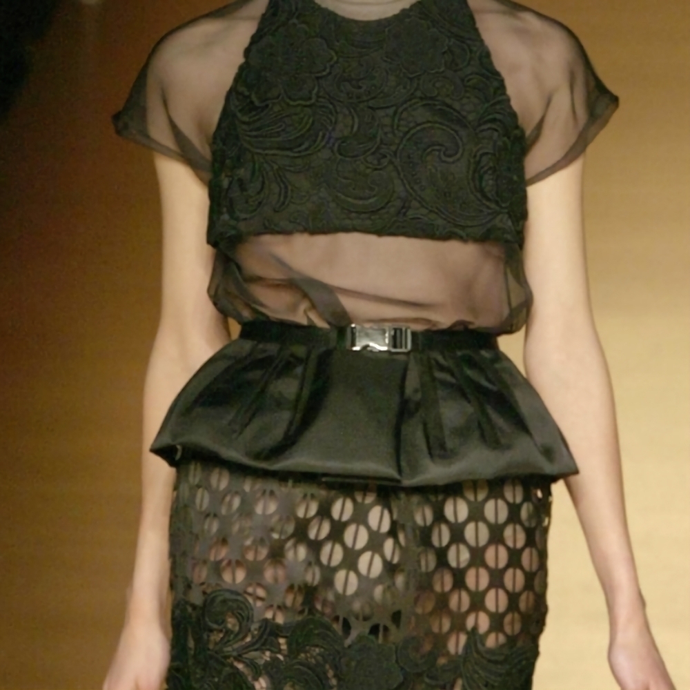 Prada | Nylon Peplum Belt